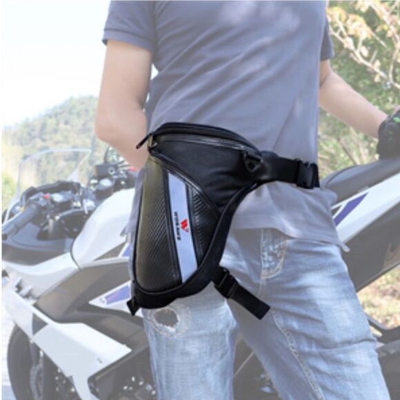Wosawe Motorcycle Leg Drop Thigh Hip Waist Belt Bag - Picture 1 of 8